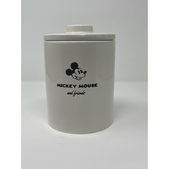 New Disney Minnie Mouse Ceramic Canister Jar With Minnie Mouse On Lid - Picture 2 of 8